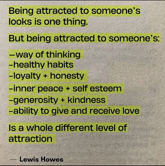 There are hierarchies of attraction.