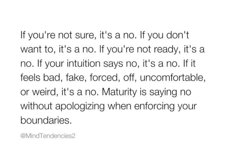 You don't have to apologize for saying "no."