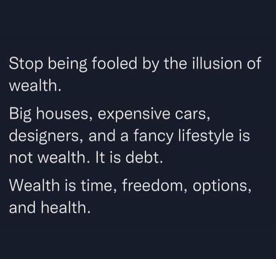 Update your thoughts on wealth.
