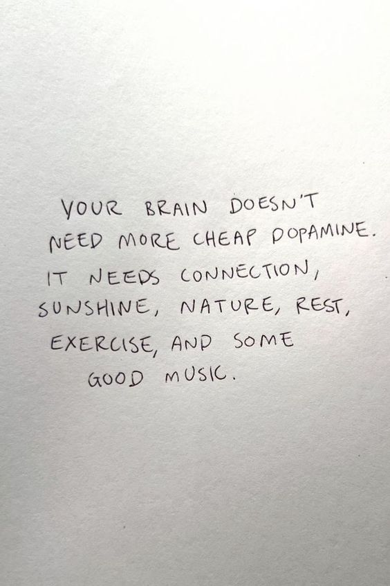 Sincerely, your brain.